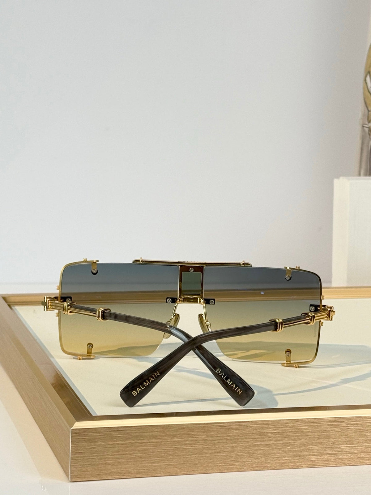 Balmain BPS-271-63//BLK-GLD Sunglasses